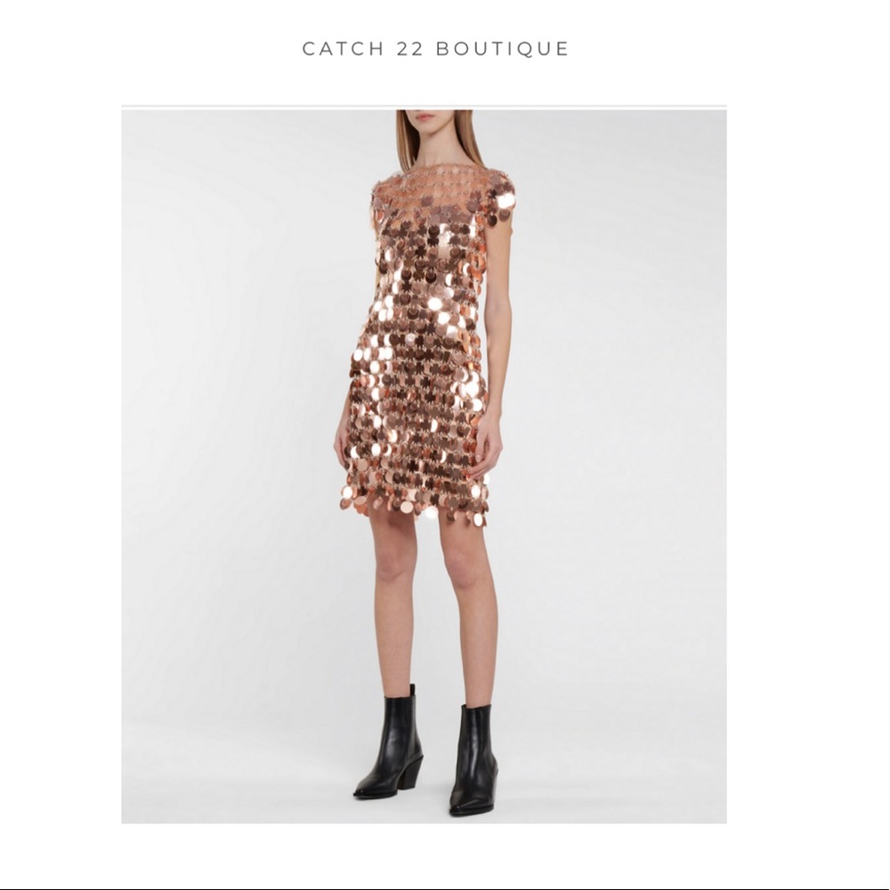 PACO RABANNE Chain-link Mini-dress Dress Size 4